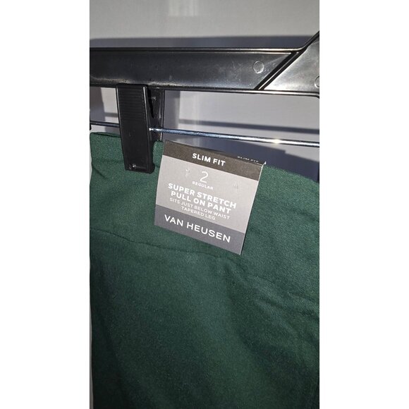 Van Heusen Women's super stretch, pull on pant, Slim Fit Pant, Green, Size 2 reg - Picture 3 of 5